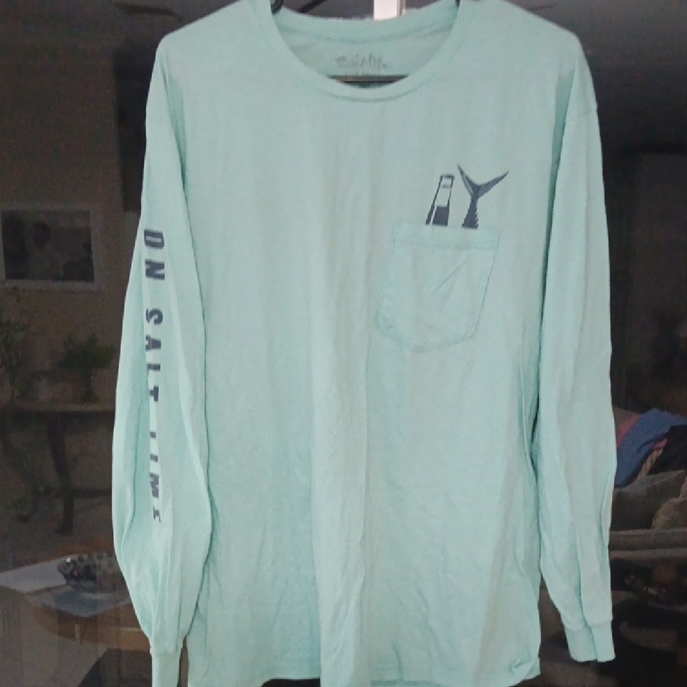 Men's Mint Green Long Sleeve Shirt